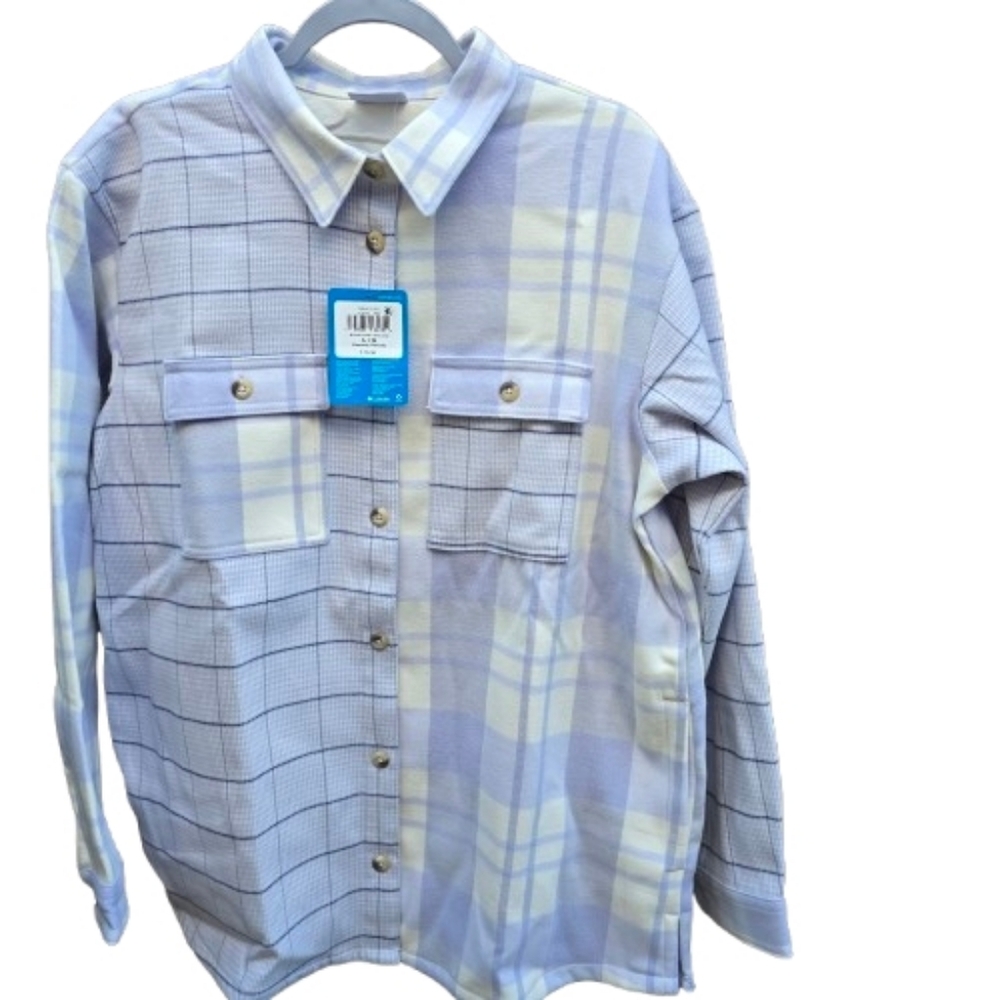 Columbia Women's Plaid Button-Up Flannel Shirt Size L - Picture 1 of 10